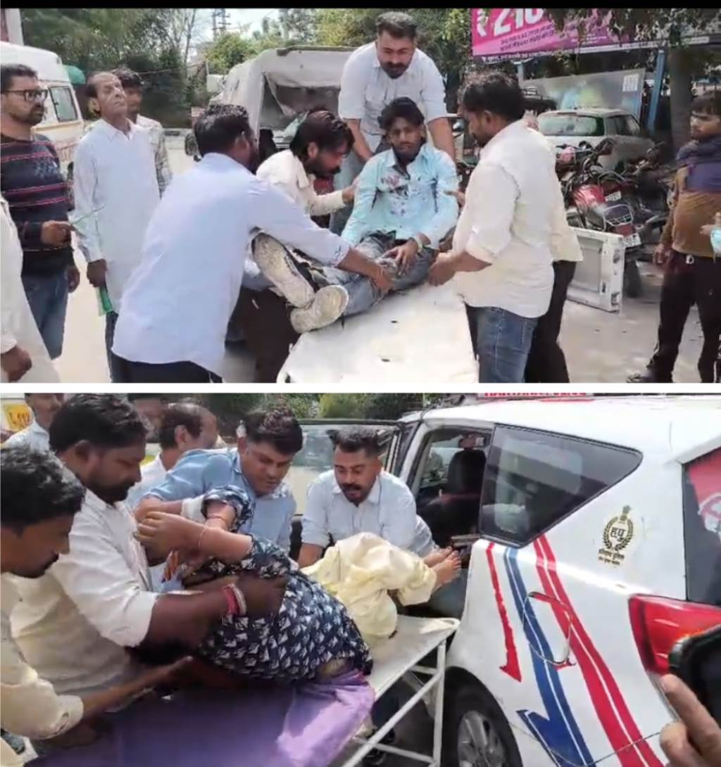 Promptness of Police Station Sadar Ratia police injured in road accident taken to hospital on time